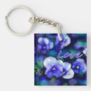 Search for pansy flower key rings Pansies