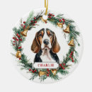 Search for hound dog christmas tree decorations Red
