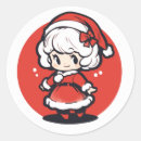 Search for mrs claus stickers Vintage christmas