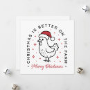 Search for funny chicken christmas cards Whimsical