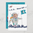 Search for space adventure birthday invitations Rocket