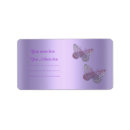 Search for purple butterfly return address labels Birthday