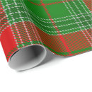 Search for red and green plaid wrapping paper Gingham