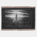 Search for new york city blankets Black and white