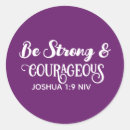 Search for be strong stickers Bible verse