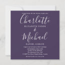 Search for elegant purple wedding invitations Classic