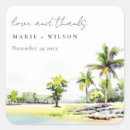 Search for palm wedding stickers Coastal