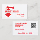 Search for fire safety business cards Fireman