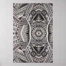 Search for black and white geometric pattern posters Design