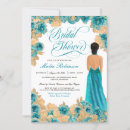 Search for teal blue bridal shower invitations Turquoise