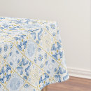 Search for blue and gold tablecloths Retro