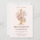 Search for boho 1st birthday invitations Garden