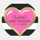 Search for pink white heart stripe striped stickers Black