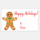 Search for cute christmas gingerbread man stickers To from