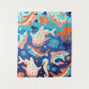 Search for ocean tapestries Blue