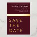 Search for burgundy gold save the dates Elegant