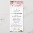 Search for order of service wedding programs Modern