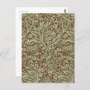 Search for colorful leaves postcards William morris