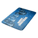 Search for blue christmas bath mats Illustration