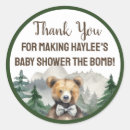 Search for watercolor baby shower stickers Teddy bear