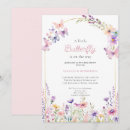 Search for pink butterfly invitations Simple