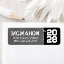 Search for black and white chalkboard return address labels Graduation