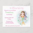 Search for little mermaid 1st birthday invitations First