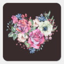 Search for watercolor abstract flowers stickers Heart