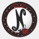 Search for initial n stickers Red