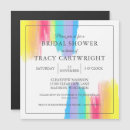 Search for rainbow bridal shower invitations Colourful