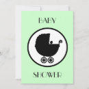 Search for silhouette baby shower invitations Black and white