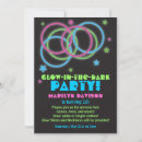 Search for rave birthday invitations Neon