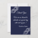 Search for nautical wedding thank you cards Navy blue white