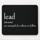 Search for leads mousepads Leadership