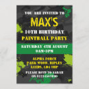 Search for paintballer invitations Boy
