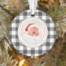 Search for tartan christmas tree decorations Baby photo