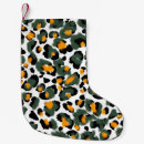 Search for leopard pattern christmas stockings Illustration