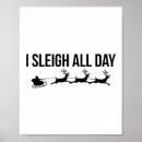 Search for santa reindeer posters Sleigh