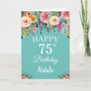 Search for a 75th flowers birthday cards Seventy fifth birthday