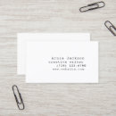 Search for simple front business cards White