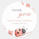 Search for lady bug baby shower stickers A little love bug