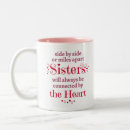 Search for sisters by heart mugs Cute
