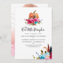 Search for pumpkin is turning one invitations Floral