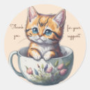 Search for watercolor cat stickers Thank you