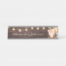 Search for rustic wood name plates Desk