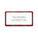 Search for rustic family return address labels Plaid