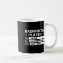 Search for badminton player mugs Smash