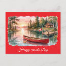 Search for red leaf postcards Canadian flag