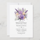 Search for lavender rehearsal dinner invitations Botanical