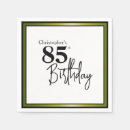 Search for 85th birthday napkins Elegant